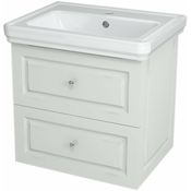 Kozmetična omarica VIOLETA, 53,5 x 52 x 42,5 cm, polsijajna bela - Bela - 24 - 42.50 - MDF/laminat - Obešen na steno - Samodejno zapiranje - Sapho - VIOLETA - 53.50 - retro - 53,5x52x42,5 cm - 52.00