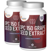 Essentials OPC 150 ekstrakt sjemenki grožda + vitamin C visoka doza - vegansko 120 kapsula