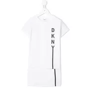 Dkny Kids - logo print dress - kids - White