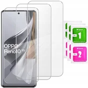 shumee 3x kaljeno steklo za Oppo Reno 10 5G - zaščitno steklo 2.5D, 9H 3-pakiranje