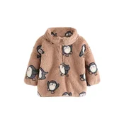 Next Pulover rjava/temno siva/črna/bela
