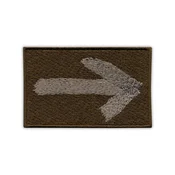 shumee Našitek s puščico - Cesta sv. Jakoba - umirjen - Podlaga za nalepko z likanjem/toplotnim varjenjem - Vezen našitek/značka/emblem