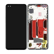 OnePlus Nord - LCD zaslon + steklo na dotik + okvir (modri marmor) - 2011100197 Genuine Service Pack