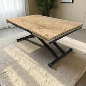 Hanah Home Proširivi trpezarijski sto, Krem