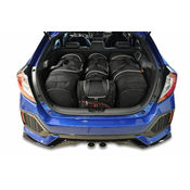 KJUST Komplet 4 kosov potovalnih torb AERO za HONDA CIVIC HATCHBACK 2017+