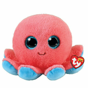 Plišana igracka TY  Toys - Hobotnica Sheldon, 15 cm