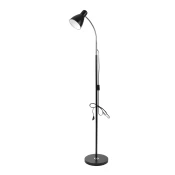 Črna stoječa svetilka 160cm E27, max 20W