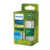 PHILIPS UltraEfficient LED ŽARULJA /E14/1,2W/252lm/25W/2700K/240V P45 CL 50.000h 8721103052179