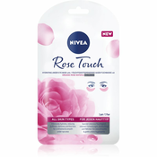 Nivea Rose Touch Hydrating Under Eye Hydrogel Mask maska za područje oko očiju 1 kom za žene