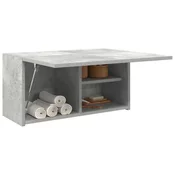 Vidaxl Kopalniška stenska omarica betonsko siv 60x25x30 cm inž. les