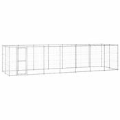 Vanjski kavez za pse od pocincanog celika 16,94 m2