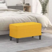 vidaXL vidaXL Klop svetlo rumena 70x35x41 cm blago, (20955274)
