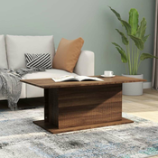 Stolic za kavu smeda boja hrasta 102 x 55,5 x 40 cm drveni