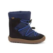Dětské barefoot zimní boty FRODDO ZIMNÍ TEX TRACK WOOL tmavě modré - 32