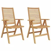 Vidaxl Stol 2 szt. Rjava 64.5 x 52 x 108 cm Trden tikov les