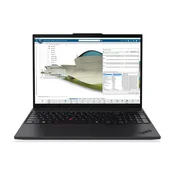 LENOVO ThinkPad P16s G4 prenosnik, AMD Ryzen AI 9 HX PRO 370, 16-palčni WUXGA, 64 GB RAM, 1 TB SSD, UMA (integrirana grafika), Windows 11 Pro, črn, 3-letna garancija