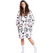 Cozy Noxxiez CH354 Panda - topla deka od trenirke s kapuljacom za tinejdžere i odrasle