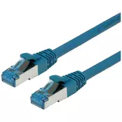 VALUE Value 21.99.1959 RJ45 omrežni kabel\, Patch kabel cat 6a S/FTP 20.00 m modra 1 kos, (20420855)