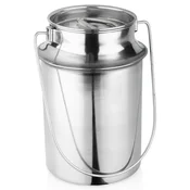 shumee Jeklena posoda, kovinska pločevinka, posoda za mleko, retro posoda za mleko, 3,2 l