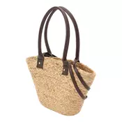 CITA MAASS Nakupovalna torba STRAW BAG  bež / rjava