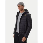 Kappa Prehodna jakna Logo Astrom 34243TW Črna Slim Fit