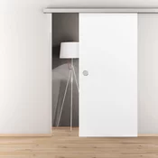 Novadoors Lesena drsna vrata belo lakirana satasto jedro 93,5 cm x 205,8 cm