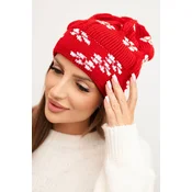 Kesi Womens winter wool hat with zirconia K453 graphite