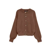 VERO MODA Pletena jopa VMNoella čokolada