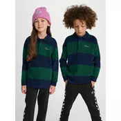 Otroški pulover hmlJR LOOSE STRIPED POLO L/S