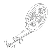 Hera LED trak Basic-Tape F, IP54, 2.700K, dolžina 500 cm - Dnevna soba/jedilnica - Sodobni - bela, opalna - Plastika