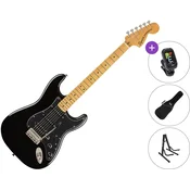 Fender Squier Classic Vibe 70s Stratocaster HSS MN SET Black Električna kitara