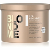 Schwarzkopf Professional Blondme All Blondes Detox maska za cišcenje i detoksikaciju za plavu i kosu s pramenovima 500 ml