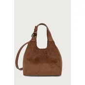 Coccinelle crossbody torbica ženska rebrasta žametna