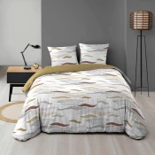 Bela podaljšana posteljnina za zakonsko posteljo iz mikrovlaken 240x220 cm Zenith – douceur dintérieur