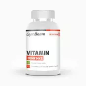 GymBeam Vitamin D3+K1+K2 120 kaps. bez okusa