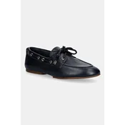Tommy Hilfiger ženski usnjeni mokasini TH SLEEK LEATHER BOAT SHOE