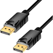 Kabel DisplayPort (m) > DisplayPort (m) 2,0m LogiLink 1.2 pozlačeni konektorji