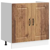 Vidaxl Osnovna omarica za umivalnik Kalmar starinski les 80x46x81,5cm
