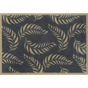wash+dry PREDPRAŽNIK Leaf Scroll 60/85 cm potiskano črna