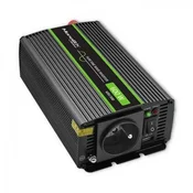 Qoltec Monolith pretvornik napetosti | 300 W | 600 W | 24 V do 230 V | Pure Sinus