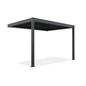 Bioklimatska pergola Antares Stenska, 3 x 4, Antracit, Električni motor in LED luči