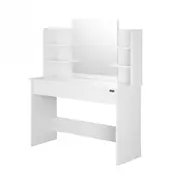 Toaletna mizica LUCIA, 108x40x140cm, bela Casaria