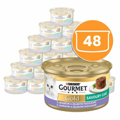Pločevinka Gourmet GOLD - slani kolač z jagnjetino in stročjim fižolom 48 x 85g
