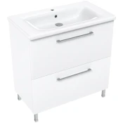 Kupaonski element stojeci Concepto+ Lara New 80, bijeli, s 2 ladice