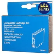 E-T0482 C kartuša za Epson Stylus Photo R200, R220, R300, R300M, R320, RX500, RX600, RX620, RX640 - FENIX ET0482 Cyan barvno črnilo
