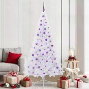 vidaXL vidaXL Umestno božično drevo med 300 LED Bela 210 cm PVC in jeklo, (5000111500)