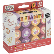 Set pečata Grafix - 12 komada, roza