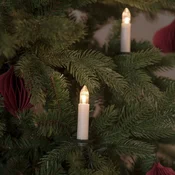 Konstsmide Christmas LED svetlobna veriga zgornje žarnice IP20 jantar 25-plamen - bela, prozorna, temno zelena - Plastika