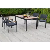 Gardenson VRTNA GARNITURA PARELLA aluminij barve grafita, siva
