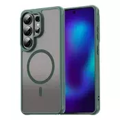 Hibridni ovitek HaloFrost II MagSafe za Samsung Galaxy S26 Ultra - green